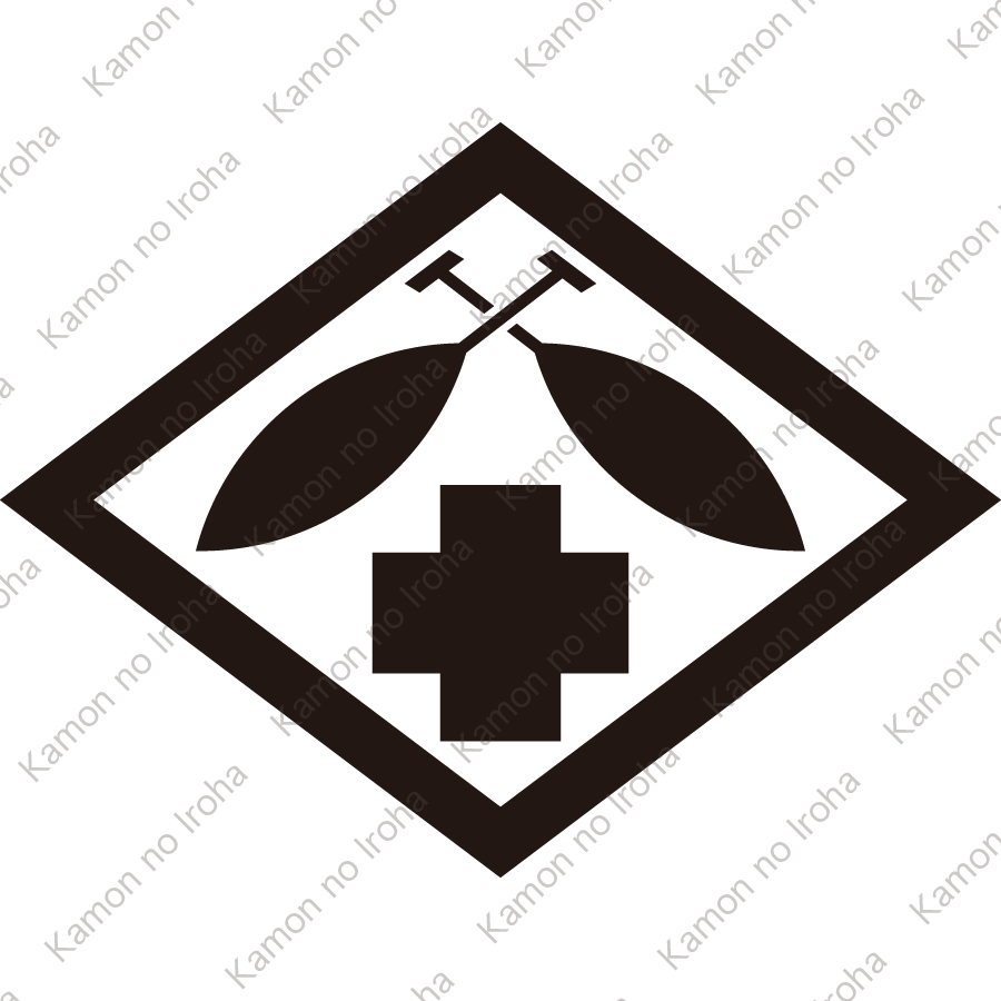 菱に違い櫂に十字紋