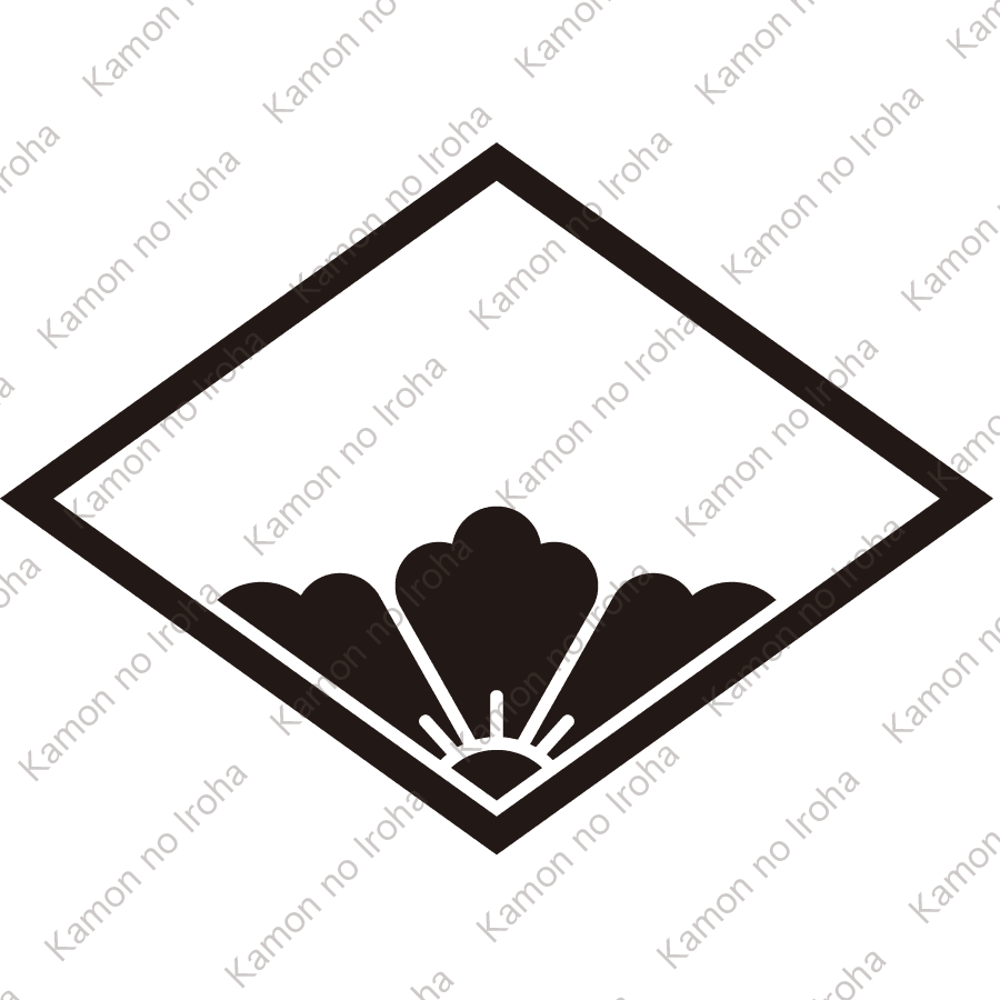 菱に覗き花菱紋
