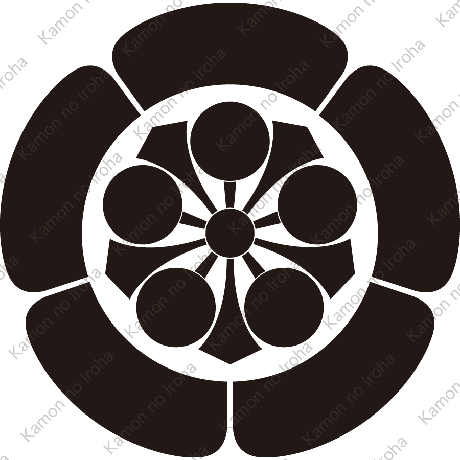 一重五瓜に剣梅鉢紋