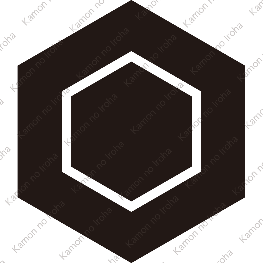 一重亀甲内に亀甲持ち紋