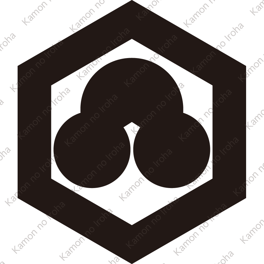 一重亀甲に洲浜紋