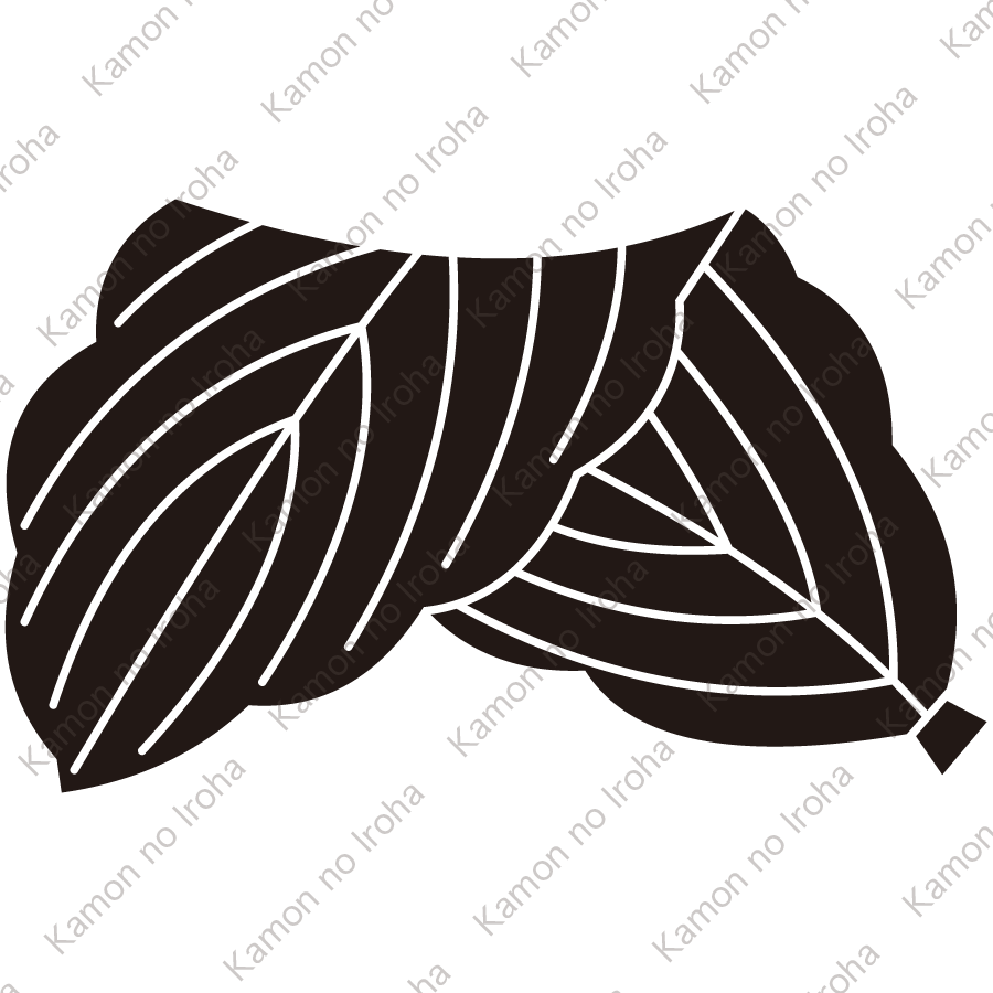 一つ折れ柏紋