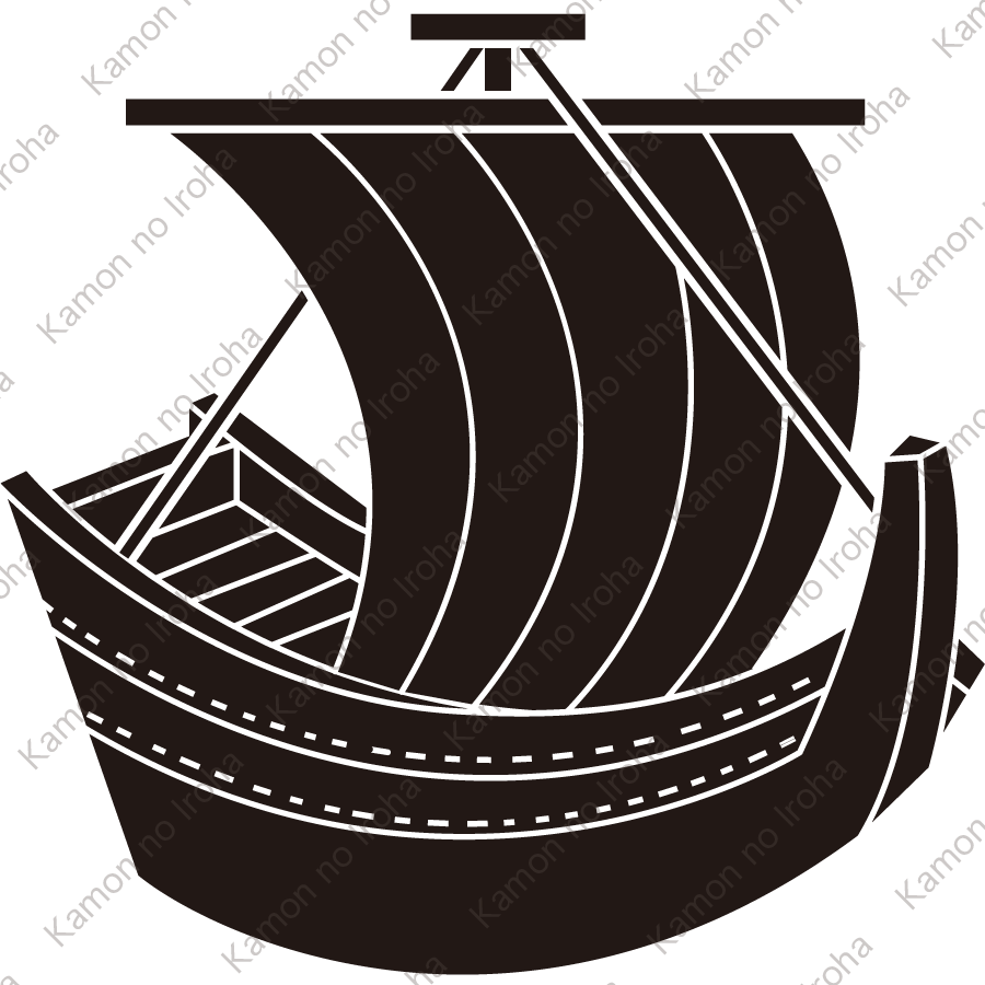 帆掛け船（２）紋