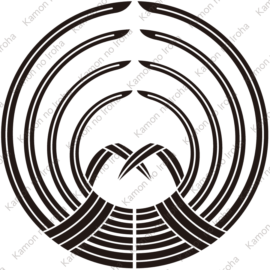 穂なし抱き稲紋