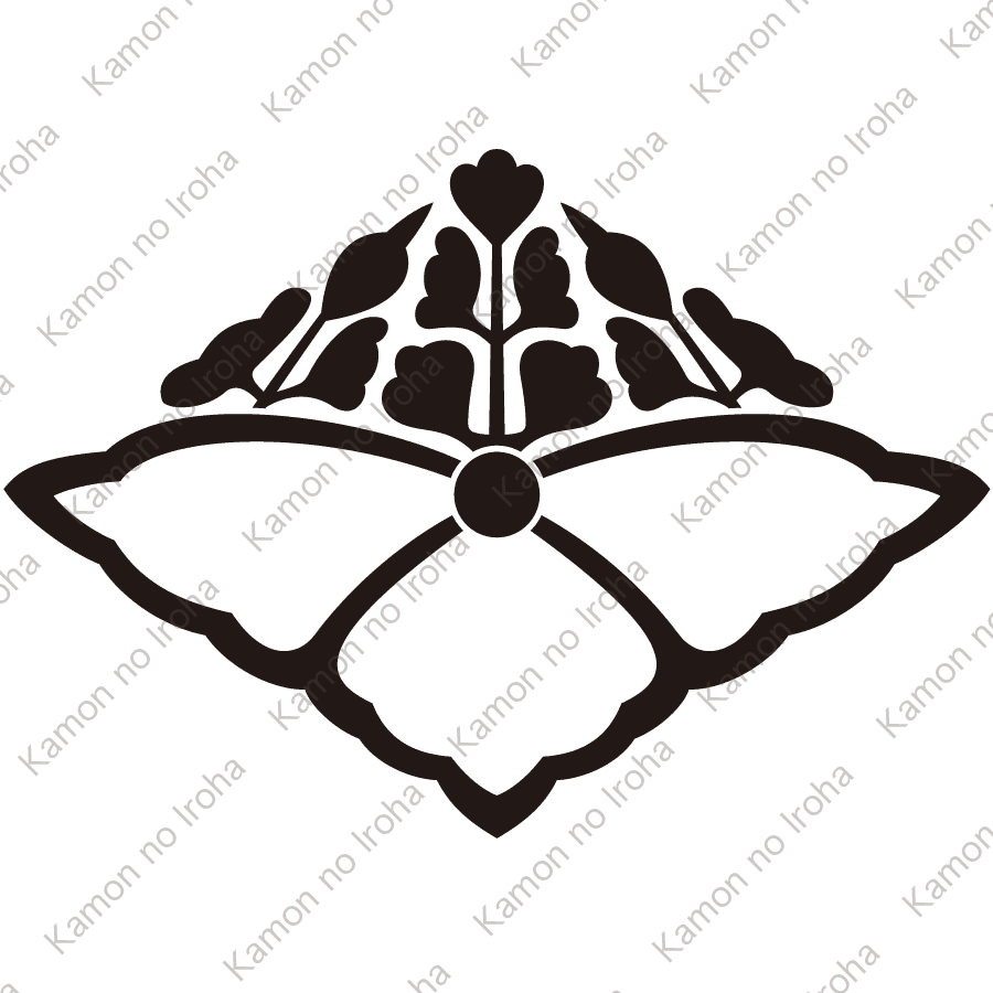 細中陰五三桐菱紋