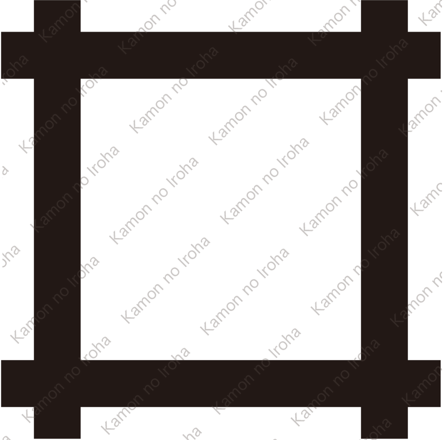 近江彦根藩井伊氏の替紋、越後与板藩井伊氏の替紋、上総鶴舞藩井上氏の家紋、旗本井上氏