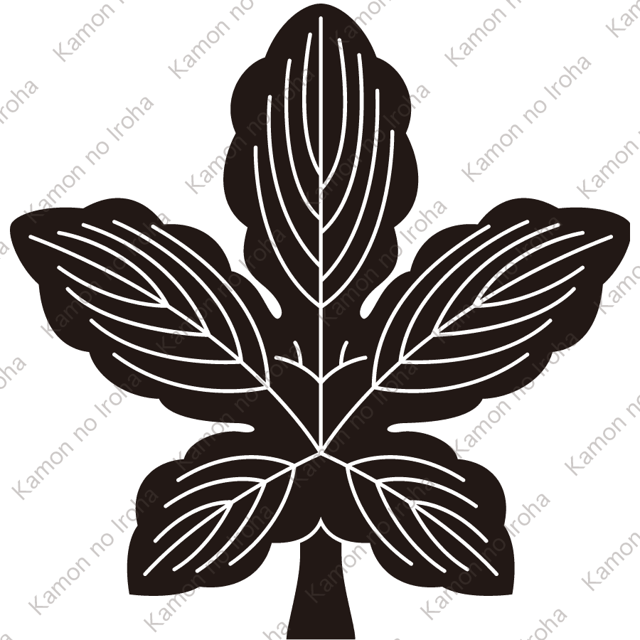 細立ち梶の葉紋