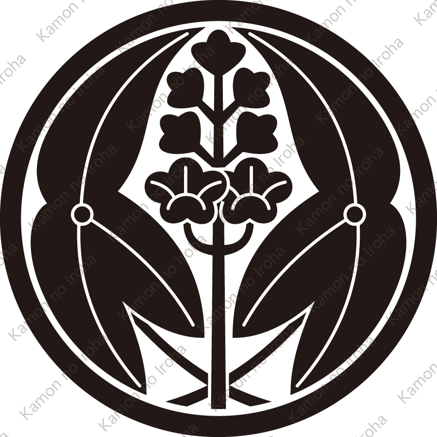 細輪に抱き沢瀉紋