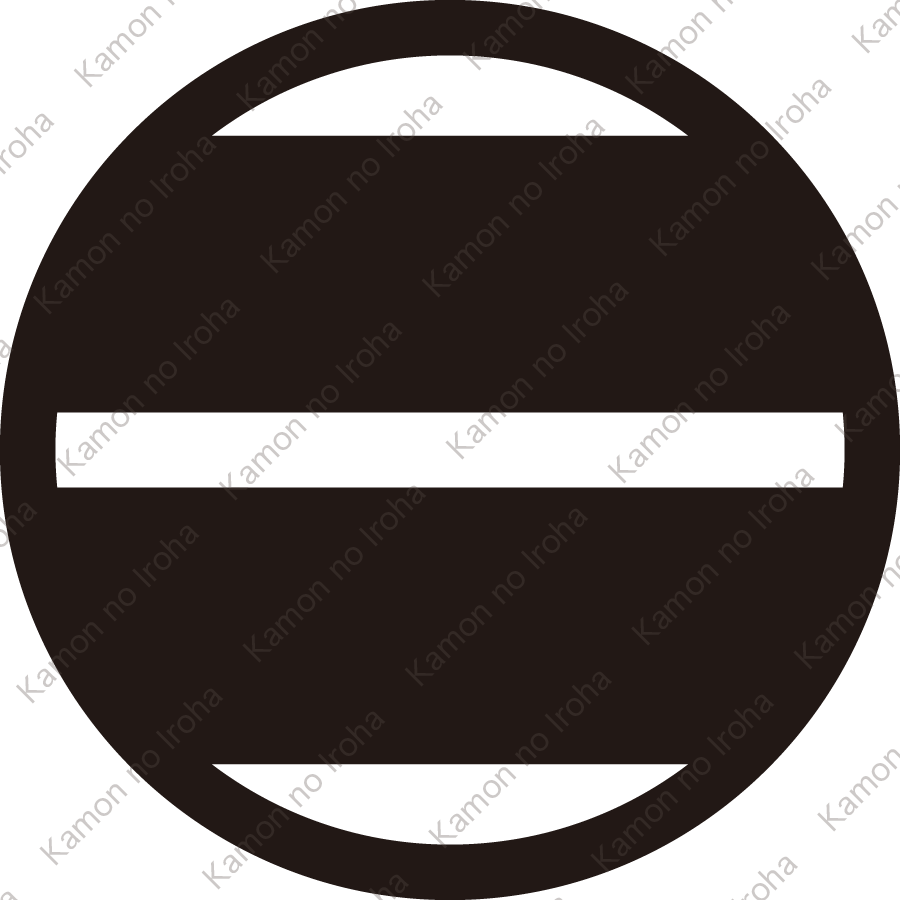 細輪に太二つ引き紋