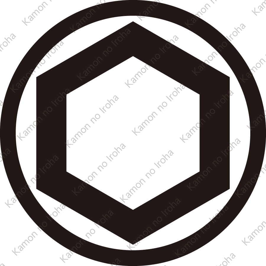 細輪に一重亀甲紋