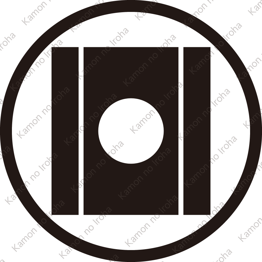 細輪に岩城櫺子に月紋
