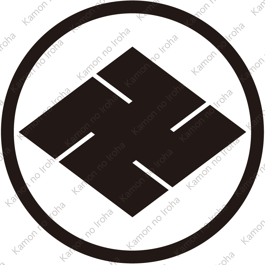 細輪に万字菱紋