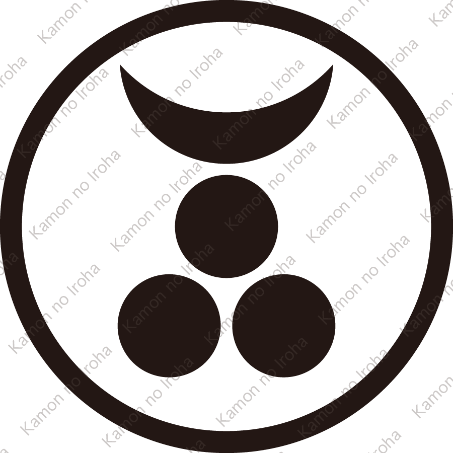 細輪に三日月に三つ星紋