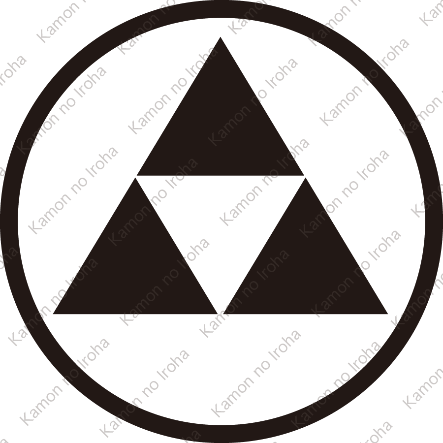 細輪に三つ鱗紋