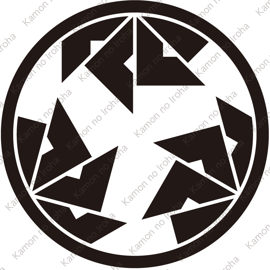 細輪に三つ四つ目車紋