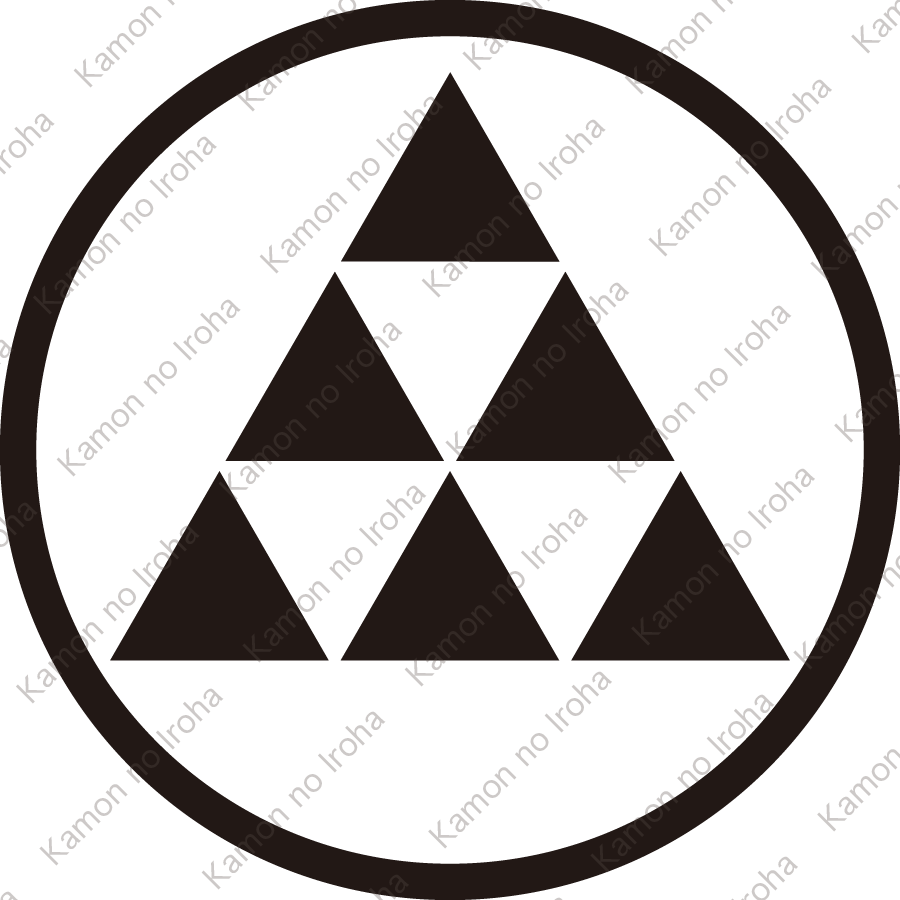 細輪に六つ鱗紋