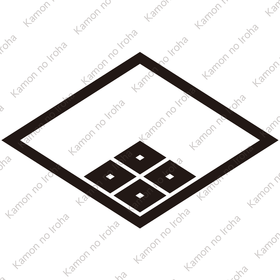 細菱に除き四つ目菱紋