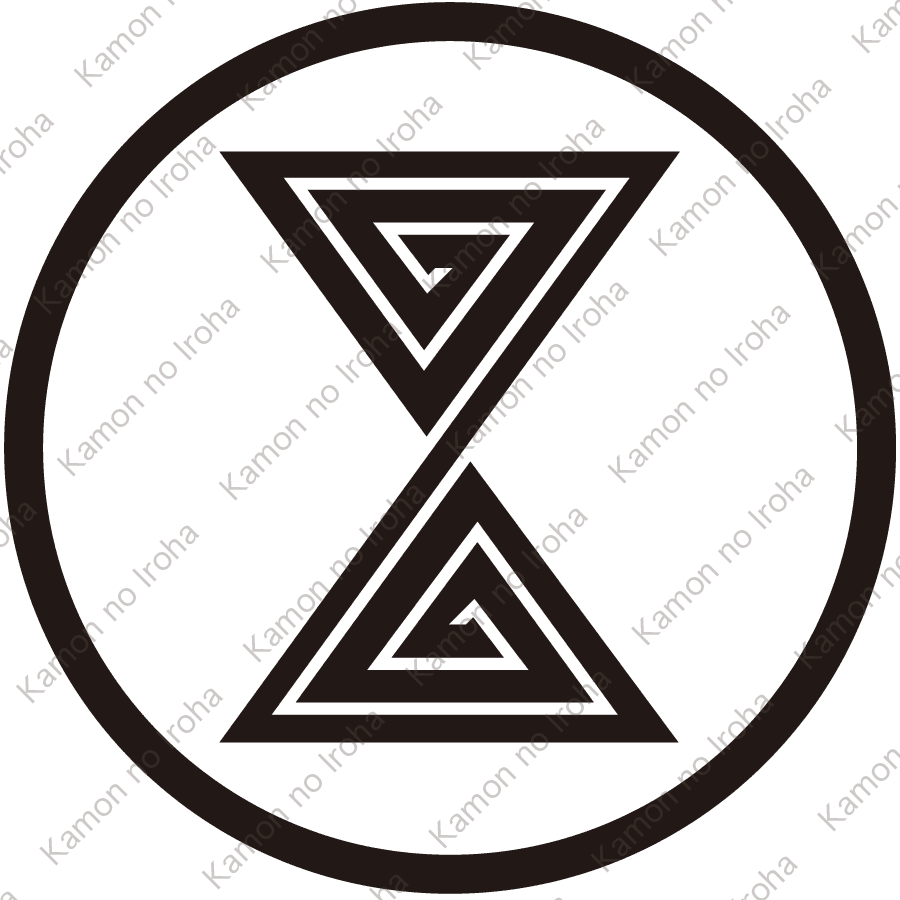 細輪に輪鼓稲妻紋