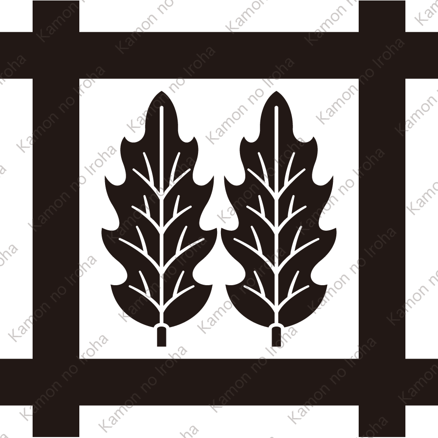 井筒に並び柊紋