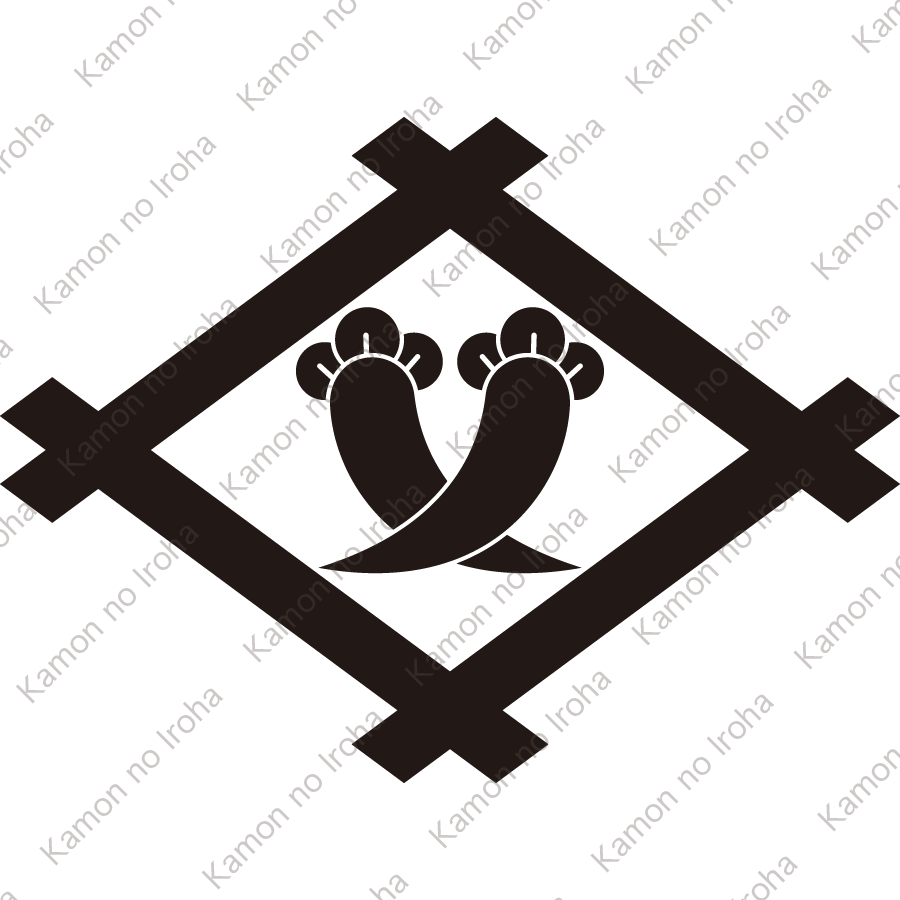 井桁に違い丁子紋