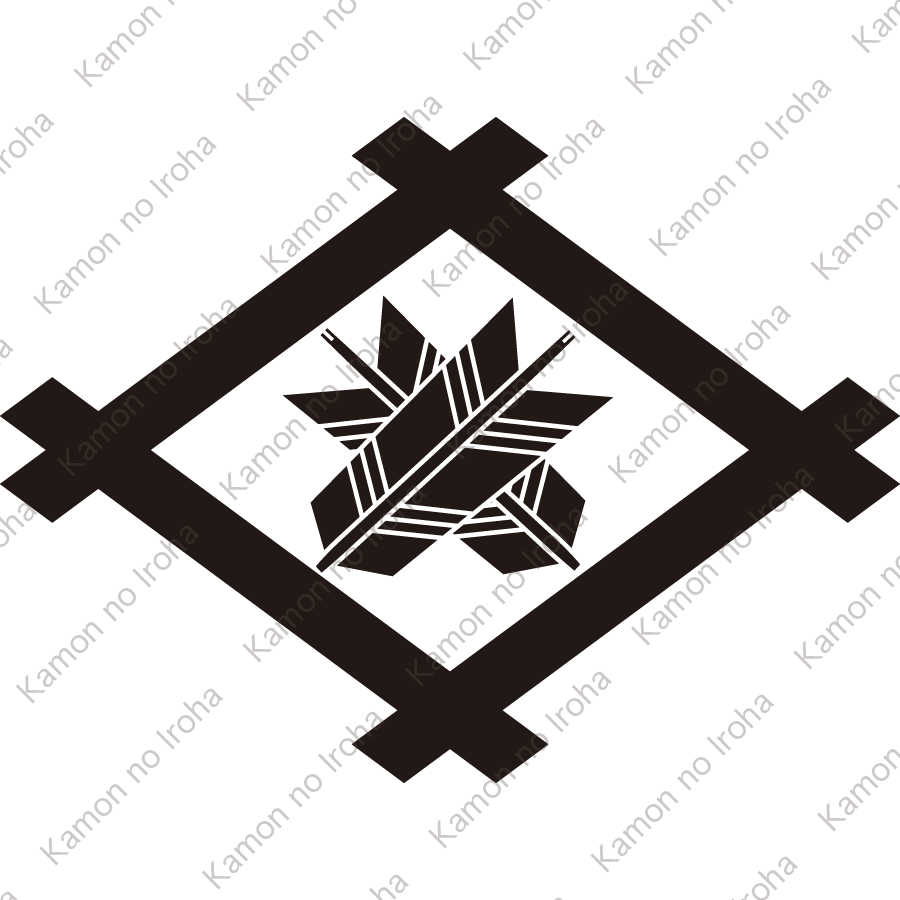 井桁に違い矢紋