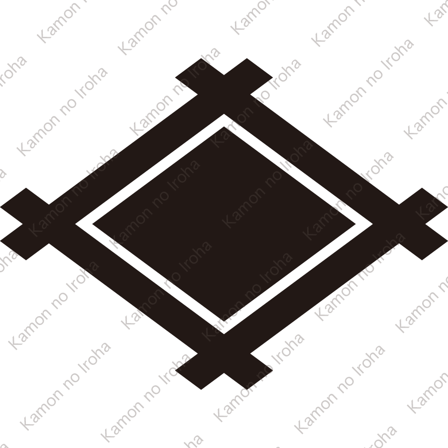 井桁に菱持ち紋