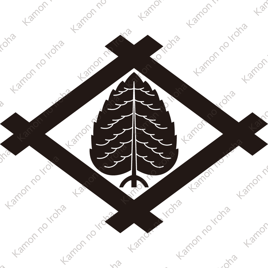 井桁に一本杉紋