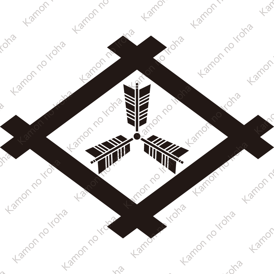 井桁に三つ矢紋