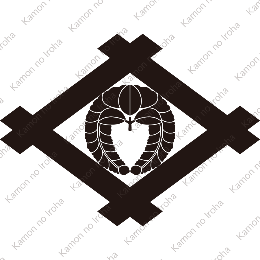 井桁に下り藤紋