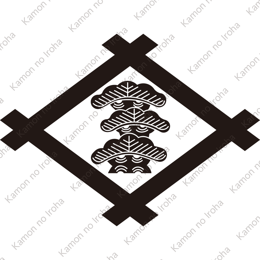 井桁に三階松紋