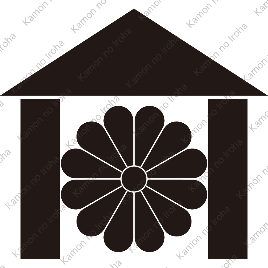 庵に十二葉菊紋