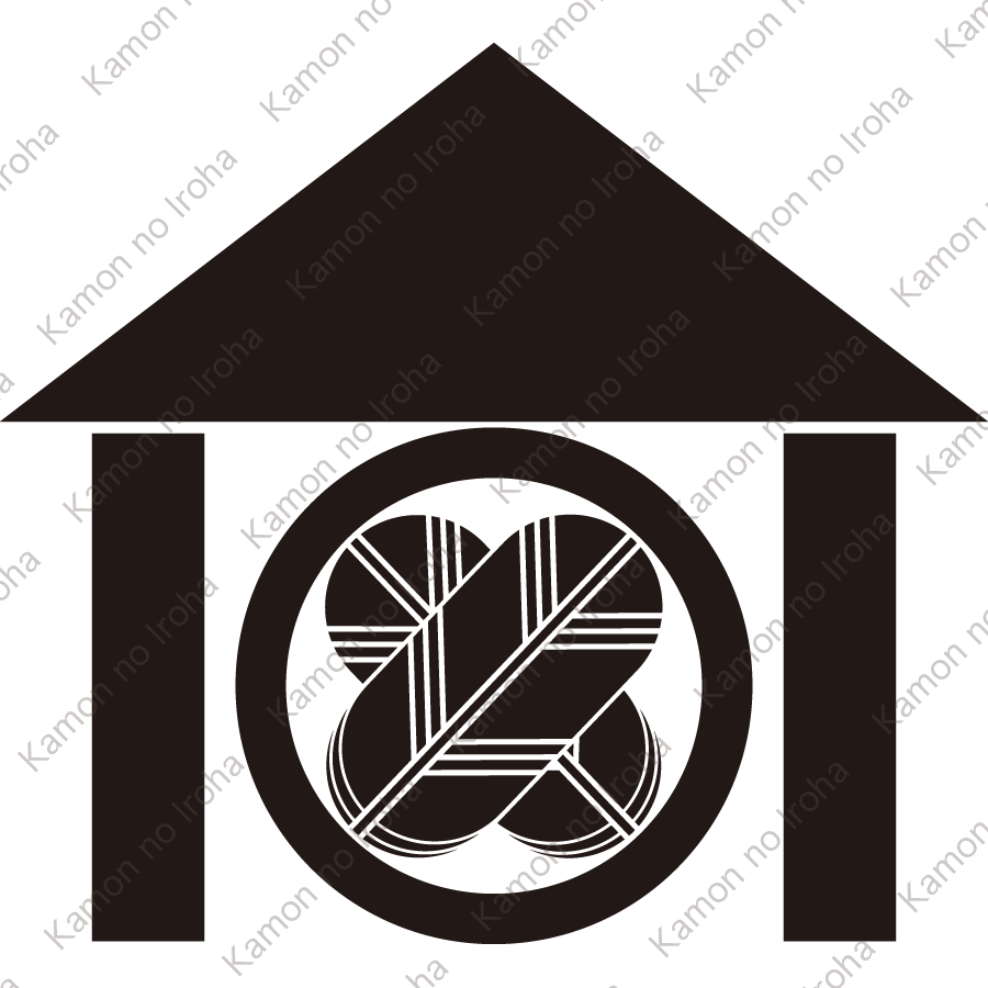 庵の内に丸に違い鷹の羽紋