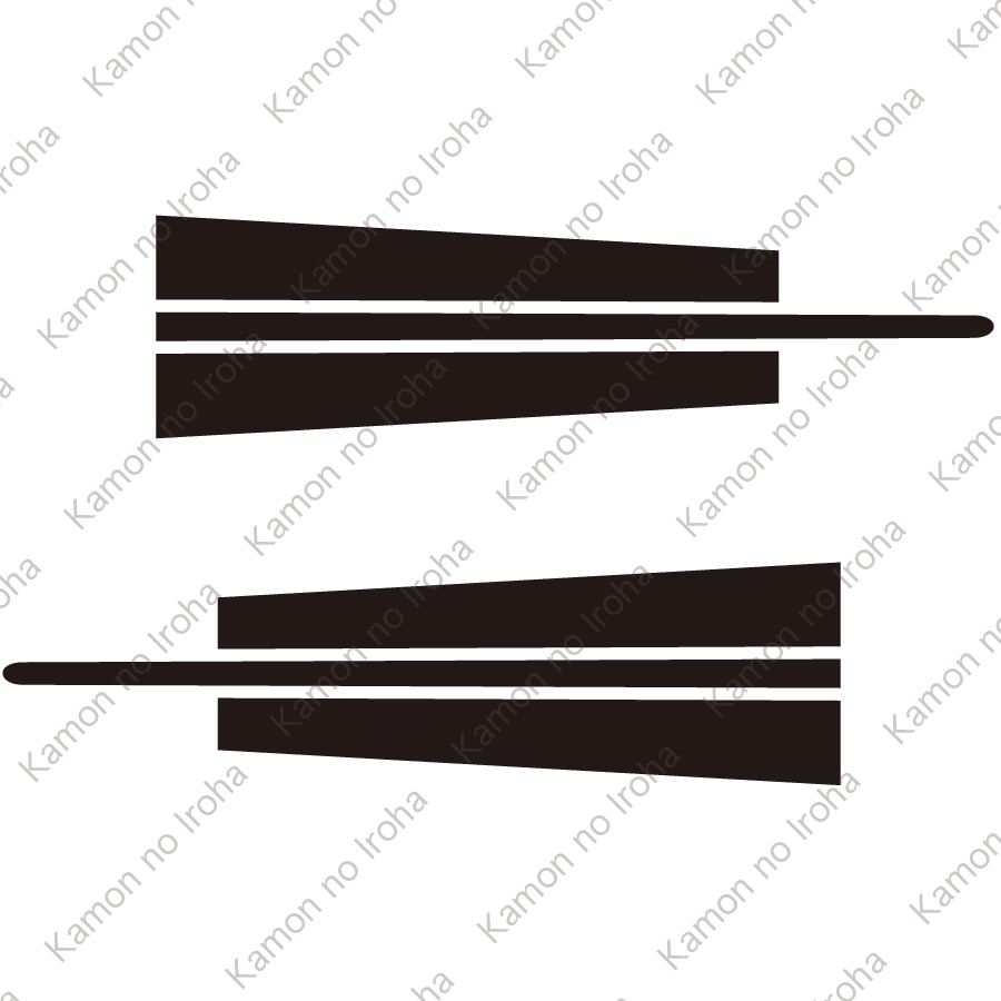 入れ違い二本扇紋