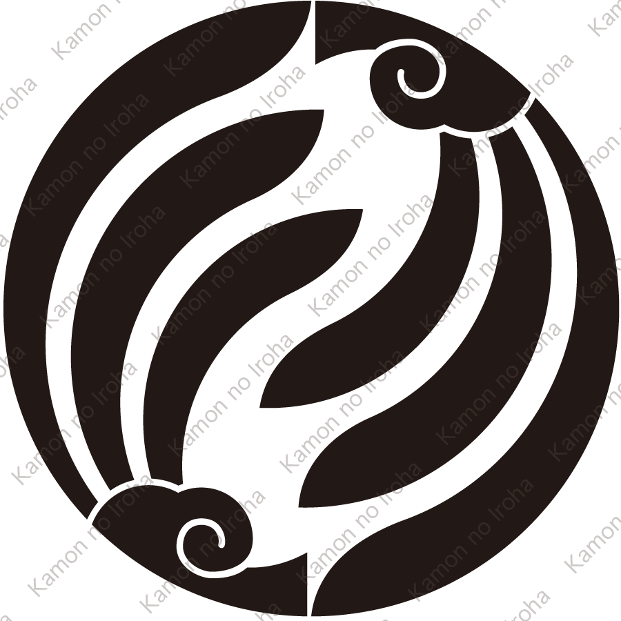 入れ違い割り羽団扇紋