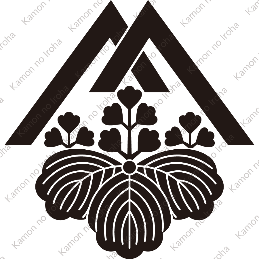 入り山形に五三桐紋