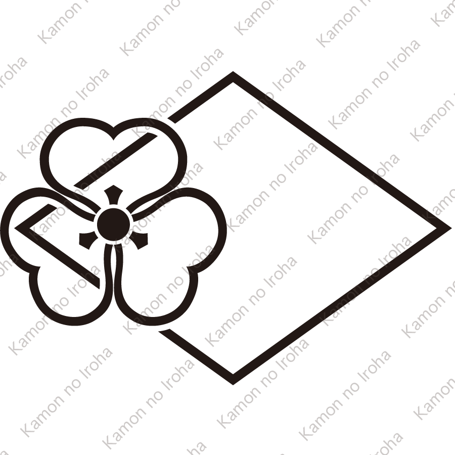 糸菱に陰菱出片喰紋