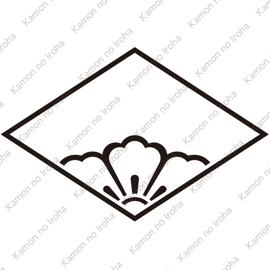 糸菱に覗き陰花菱紋
