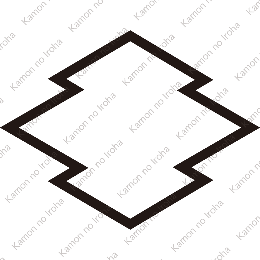 糸中陰松皮菱紋