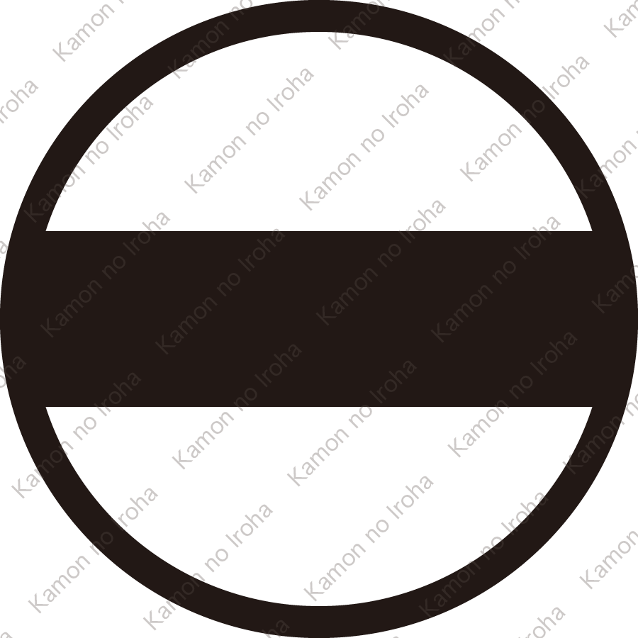 糸輪に太一つ引き紋
