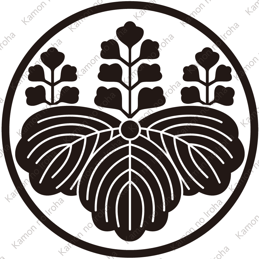 糸輪に五七桐紋