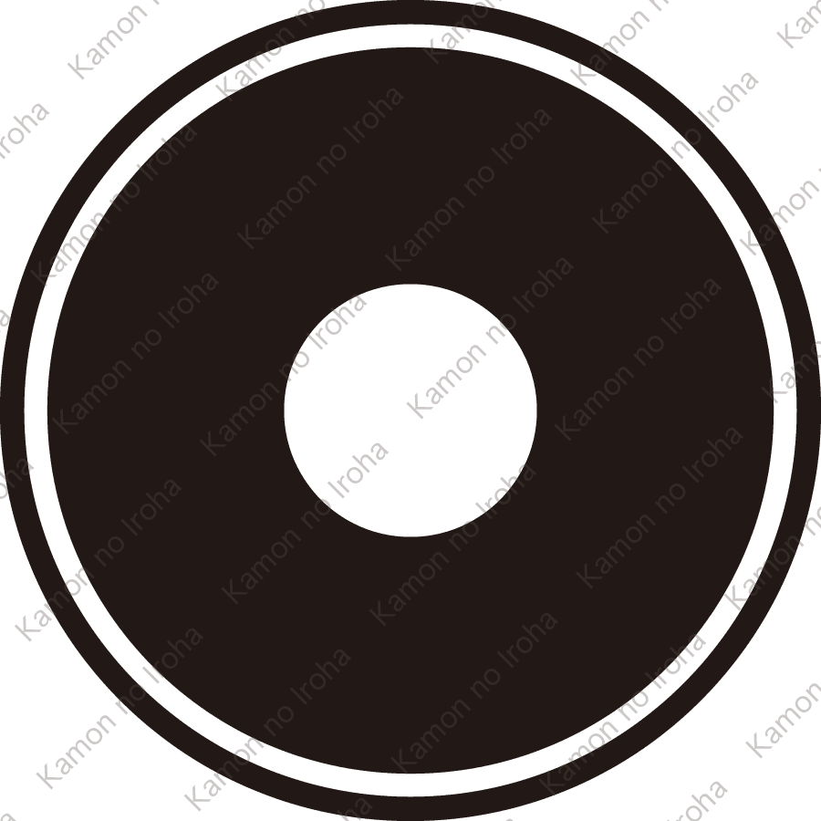 糸輪に蛇の目紋