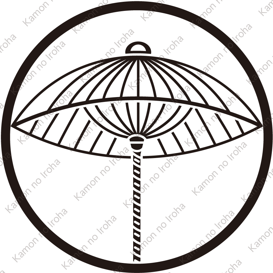 糸輪に陰傘紋