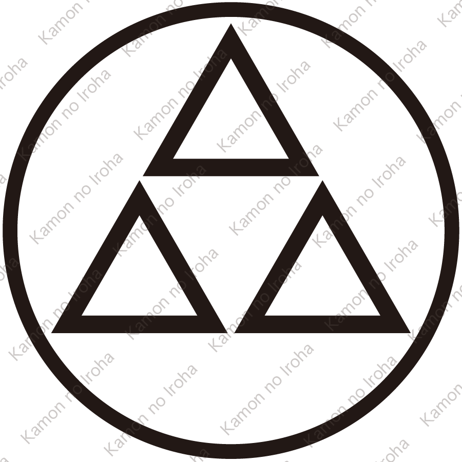 糸輪に陰三つ鱗紋