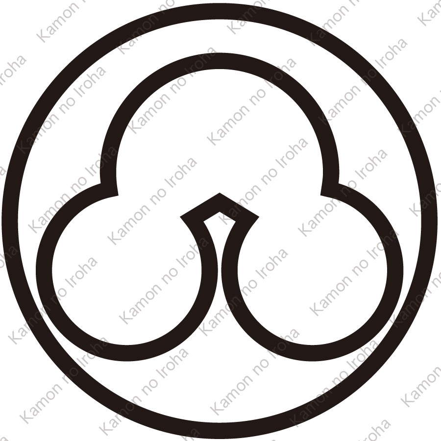 糸輪に陰洲浜紋