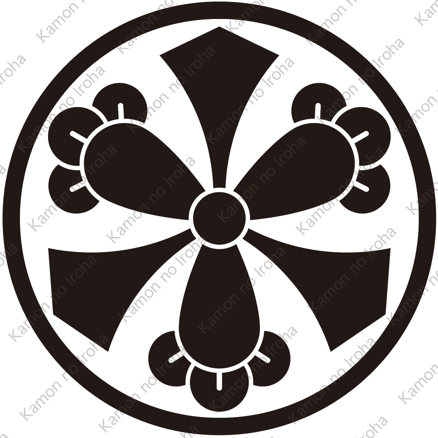 糸輪に剣三つ丁子紋