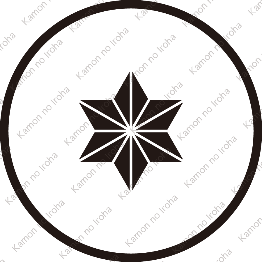 糸輪に豆麻の葉紋