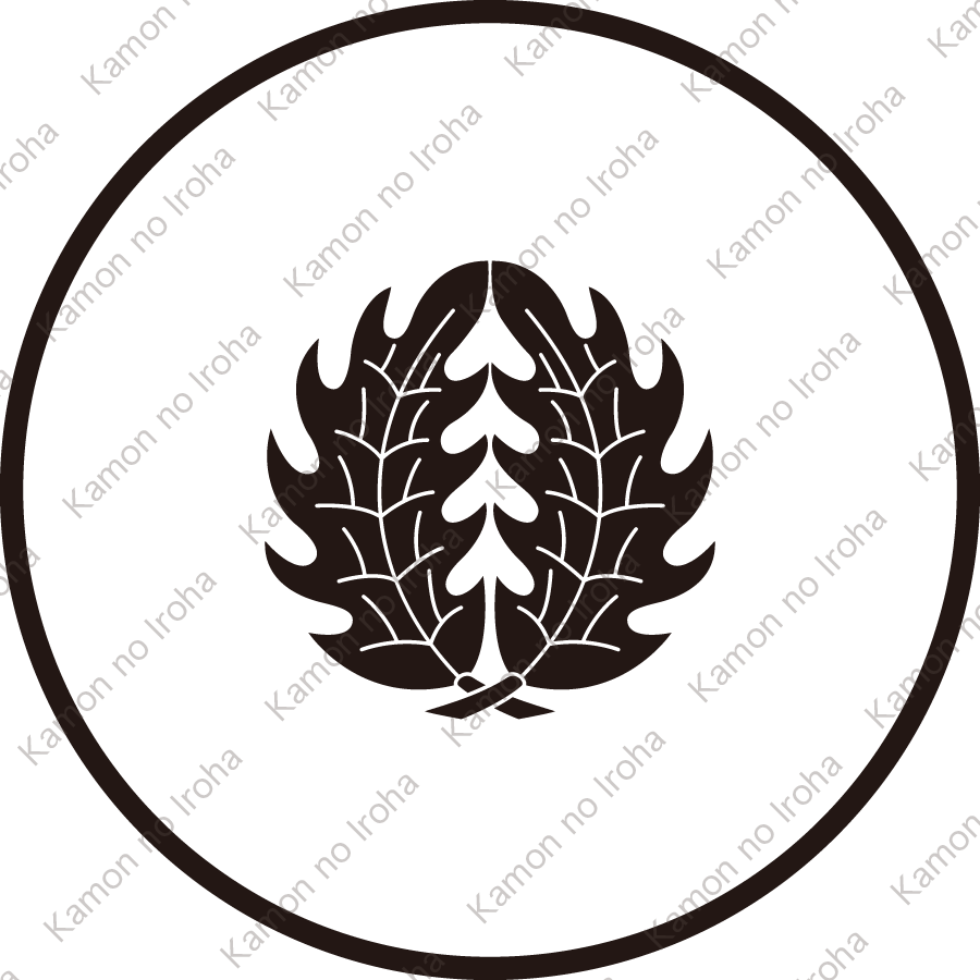 糸輪に豆抱き柊紋