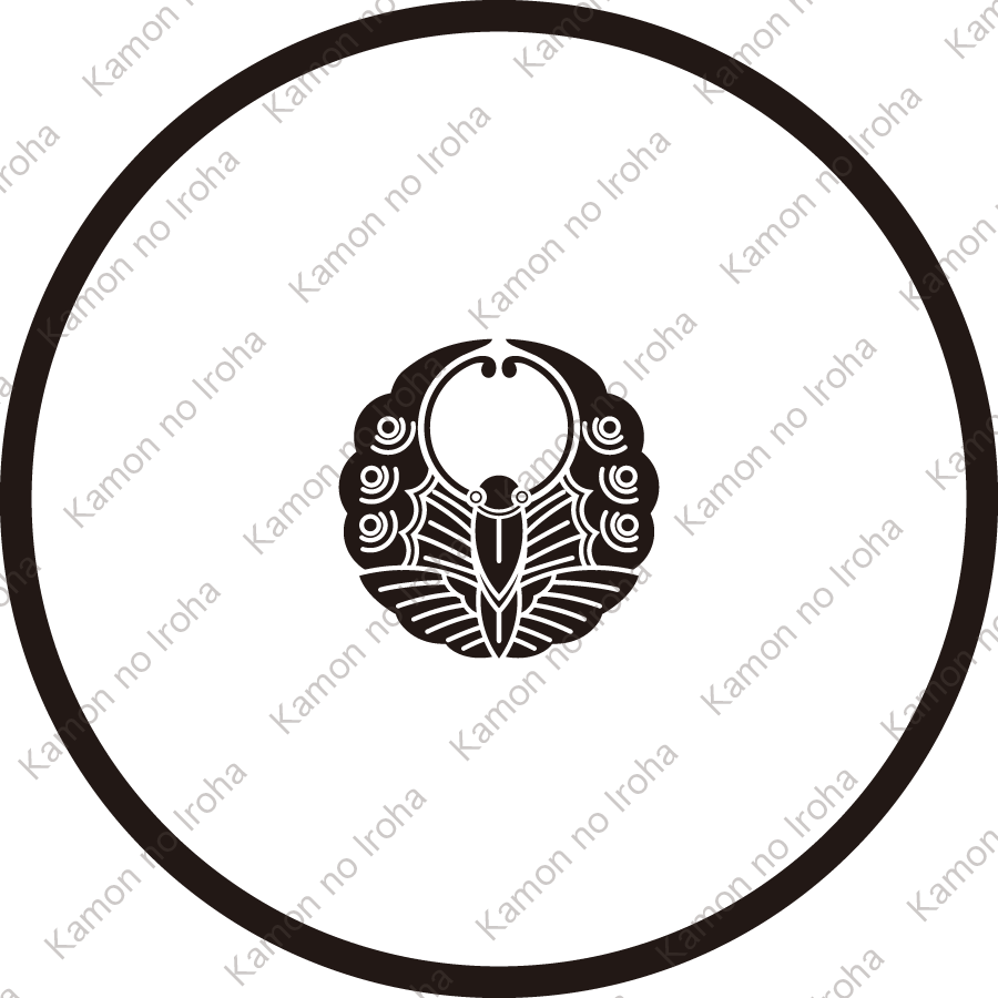 糸輪に豆浮線蝶紋