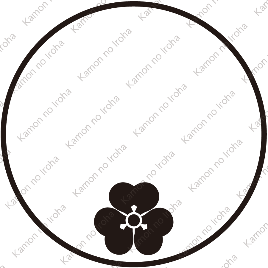 糸輪に豆片喰紋