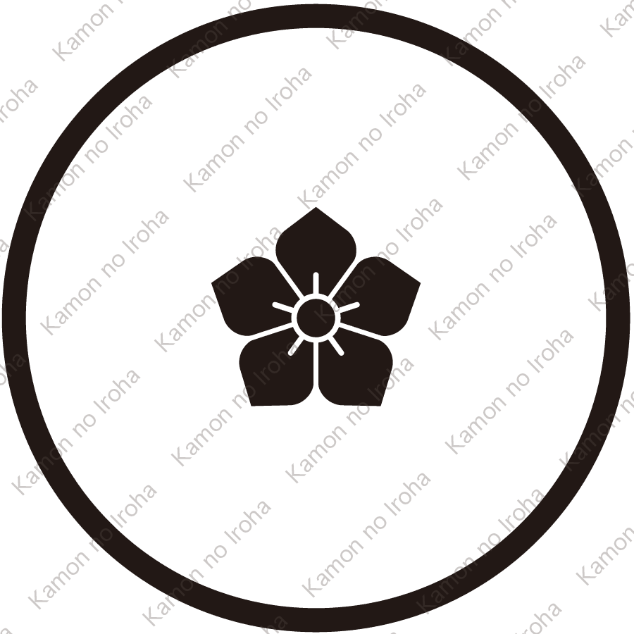 糸輪に豆桔梗紋